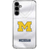 University of Michigan White Jersey Galaxy S24 Plus Clear Case
